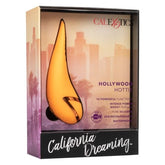 California Dreaming Hollywood Hottie Orange Mini Massager with 10 Vibration Functions and USB Rechargeable Vibrators